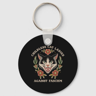 Deze kinderloze kattendame stemt Kamala-Harris 20 Sleutelhanger