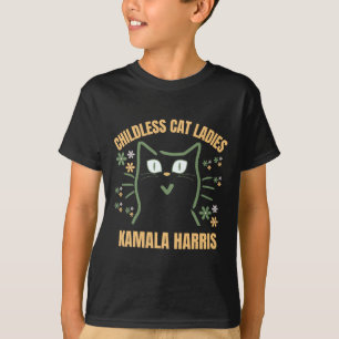 Deze kinderloze kattendame stemt Kamala-Harris 20 T-shirt