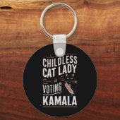 Deze kinderloze kattendame stemt Kamala Sleutelhanger (Voorkant)