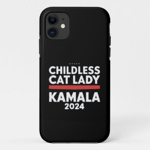 Deze kinderloze kattenvrouw stemt Kamala 2024 iPhone 11 Hoesje
