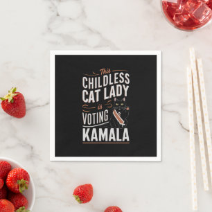 Deze kinderloze kattenvrouw stemt op Kamala Servet