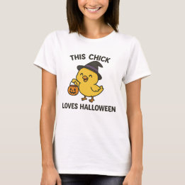 Deze kip houdt van Halloween Grappig T-shirt