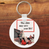 Deze klasse kan uw leven redden sleutelhanger (Voorkant)
