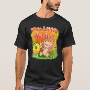 Deze kleine aap 9 jaar oud Kinder 9e verjaardag S T-shirt