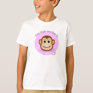 Deze kleine aap is 5 t-shirt