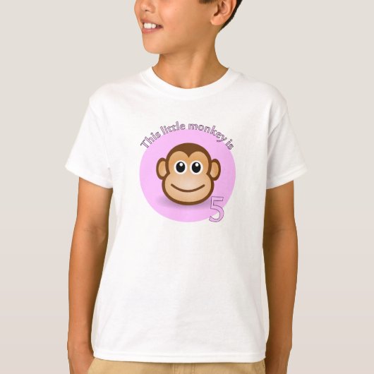 Deze kleine aap is 5 t-shirt (Voorkant)