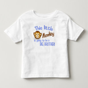 Deze kleine aap wordt een grote broer! kinder shirts