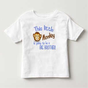 Deze kleine aap zal een grote BROER worden. Kinder Shirts
