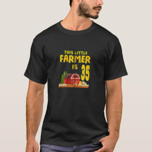 Deze kleine boer is 35ste verjaardagsfeestje 35 ja t-shirt