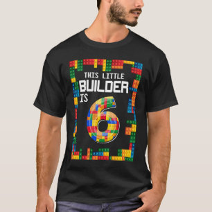 Deze kleine bouwer is 6 grappige dag t-shirt