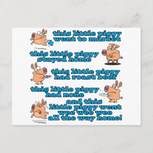 deze kleine cartoon voor kinderverzorging briefkaart