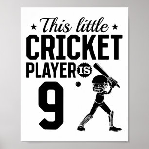 Deze Kleine Cricketspeler Is 9 Jaar Oud - 9e Bi Poster