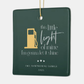 Deze kleine lichte, grappige gaskerst keramisch ornament (Links)