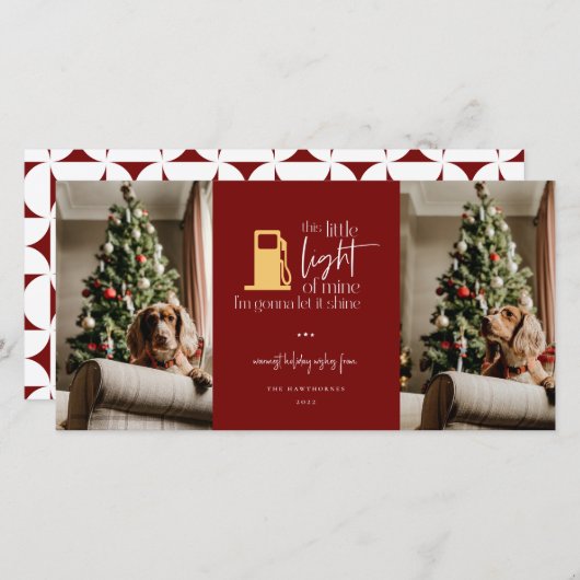 Deze kleine lichte grappige kerstfoto 2 (Voorkant / Achterkant)