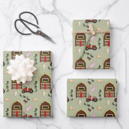 Deze kleine piggy inpakpapier vel