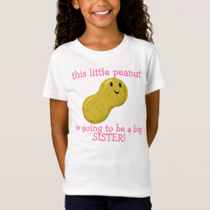deze kleine pinda wordt een grote zus t-shirt