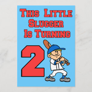 Deze kleine sloebber draait 2 honkbal thema kaart