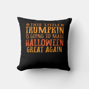 Deze kleine Trumpkin gaat Halloween Gr maken Kussen