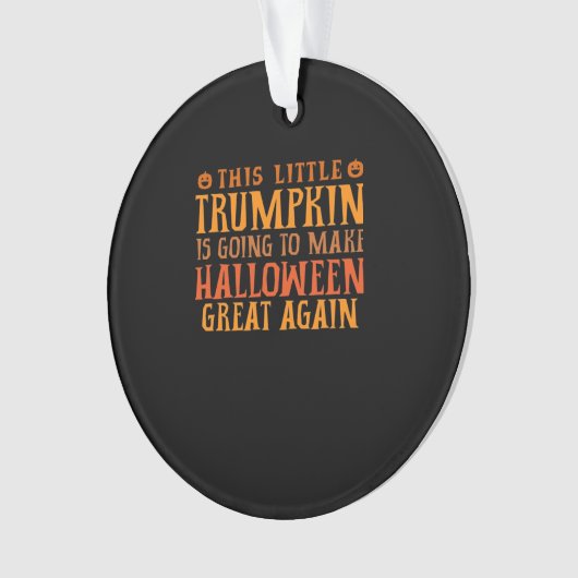 Deze kleine Trumpkin gaat Halloween Gr maken Ornament (voorkant)