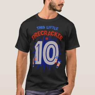 Deze kleine voetzoeker is tien jongen meisje 10e g t-shirt