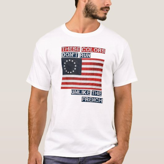 Deze kleuren draaien niet t-shirt (Voorkant)