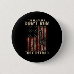 Deze kleuren lopen niet leeg, ze herladen, wapens  ronde button 5,7 cm