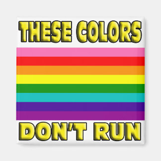 Deze kleuren lopen niet. magneet