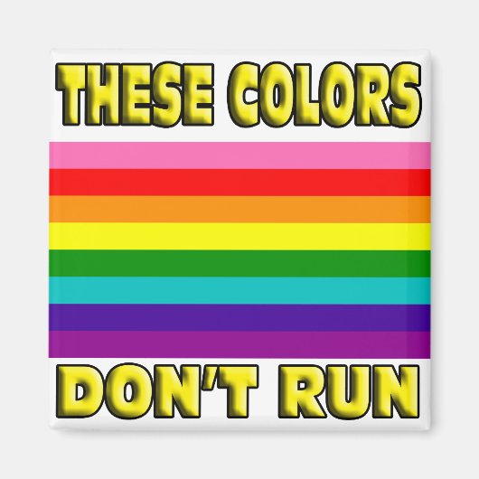 Deze kleuren lopen niet. magneet (Voorkant)