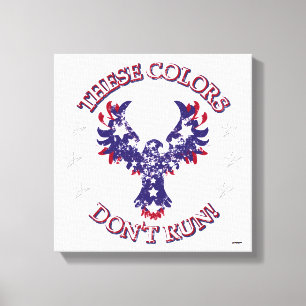 Deze kleuren rennen niet! Eagle Stars & Stripes Canvas Afdruk