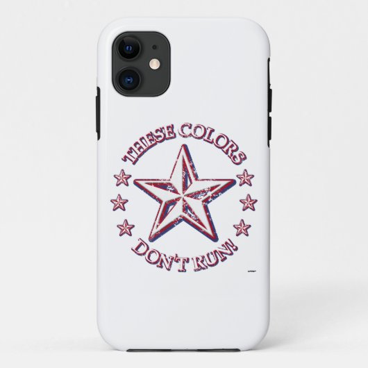 Deze kleuren rennen niet! ster Case-Mate iPhone case (Achterkant)