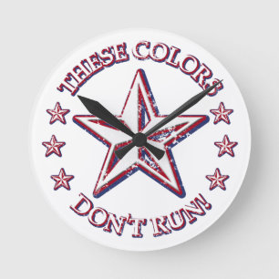 Deze kleuren rennen niet!Ster Ronde Klok