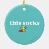 Deze kloten keramisch ornament (Achterkant)