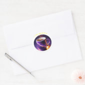 Deze koffie pakt zeker een schok ronde sticker (Envelop)