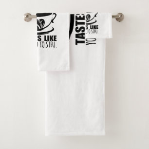 Deze koffie smaakt alsof je je mond moet houden bad handdoek