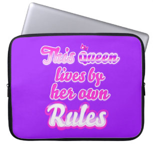 Deze koningin leeft volgens haar eigen regels Elec Laptop Sleeve