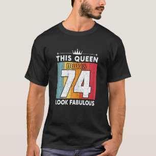 Deze koningin maakt 74 jaar lang 74 jaar verbluffe t-shirt