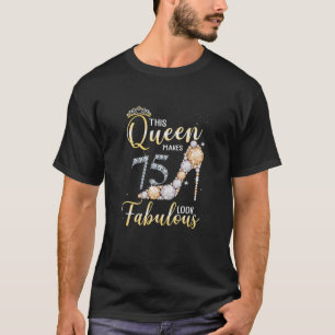 Deze koningin maakt 75 jaar verbluffend 75 jaar t-shirt