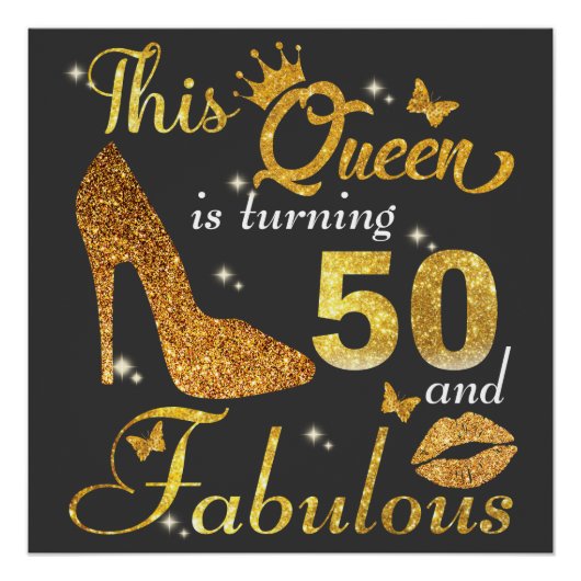 Deze koningin wordt 50 en Fabulous Perfect Poster (Voorkant)