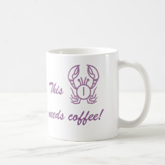 Deze krab heeft koffie nodig met Moody Coffee Koffiemok