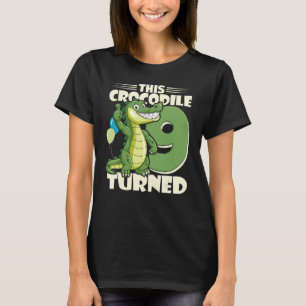 Deze krokodil veranderde 9 jaar jongen 9 september t-shirt