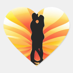 Deze kus... hart sticker