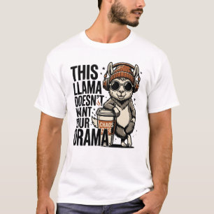 Deze Lama Wil Jouw Drama Niet T-shirt