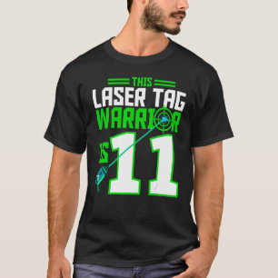 Deze Laser Label Warrior is 11 Gaming Verjaardagsf T-shirt