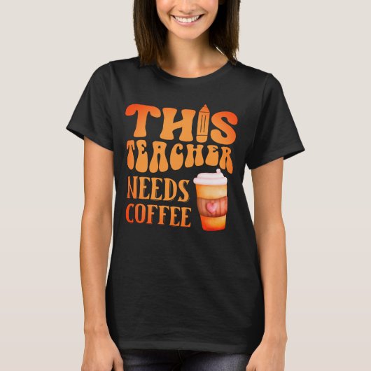 DEZE LEERKOPER HEEFT KOFFIE'S Coffieprijsopgave no T-shirt (Voorkant)
