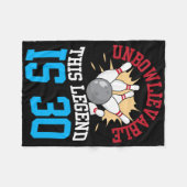 Deze legende is 30 Bowling 30e Geboorte Fleece Deken (Voorkant (Horizontaal))