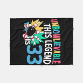 Deze legende is 33 Bowling 33e geboorte Fleece Deken (Voorkant (Horizontaal))