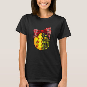 Deze Lela houdt van haar Softball-softbal T-shirt