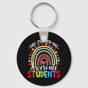 Deze leraar heeft Geweldige studenten Regenboogaut Sleutelhanger