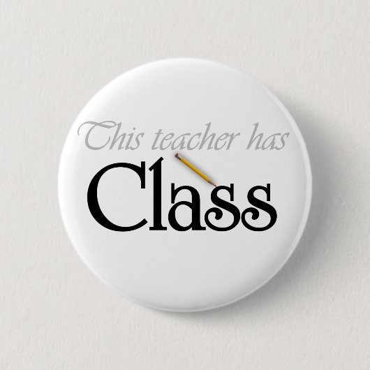 Deze leraar heeft klasse ronde button 5,7 cm (Voorkant)