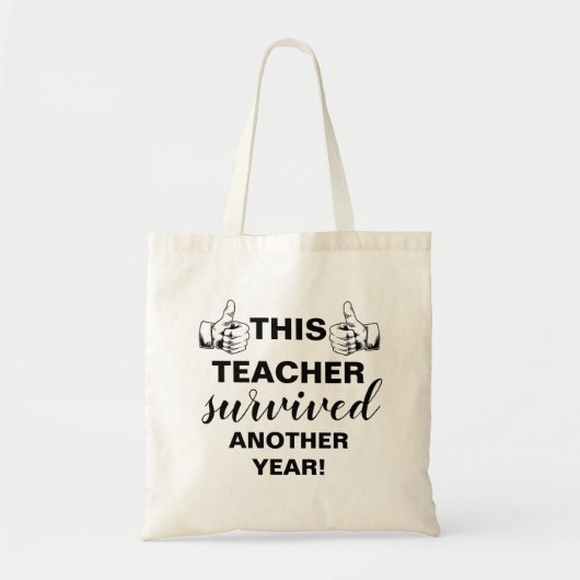 Deze leraar overleefde een jaar mode tote bag (Voorkant)